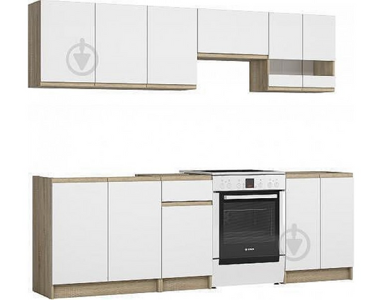 Кухня Katarina Lux 2,40 (бяло)