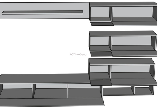 Секция Лего - антрацит ограничени бройки