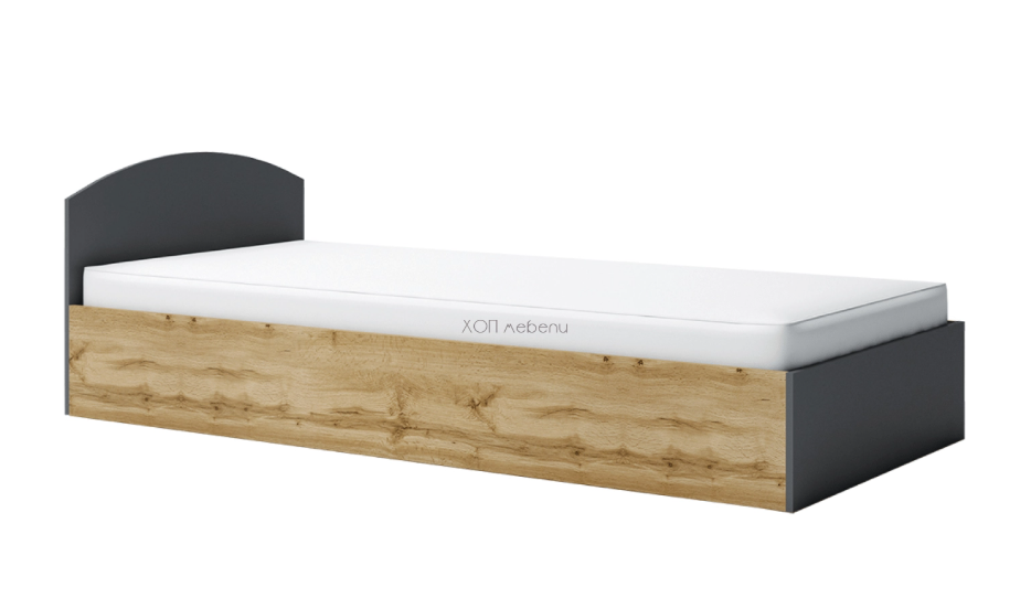 Легло - дъб вотан и антрацит