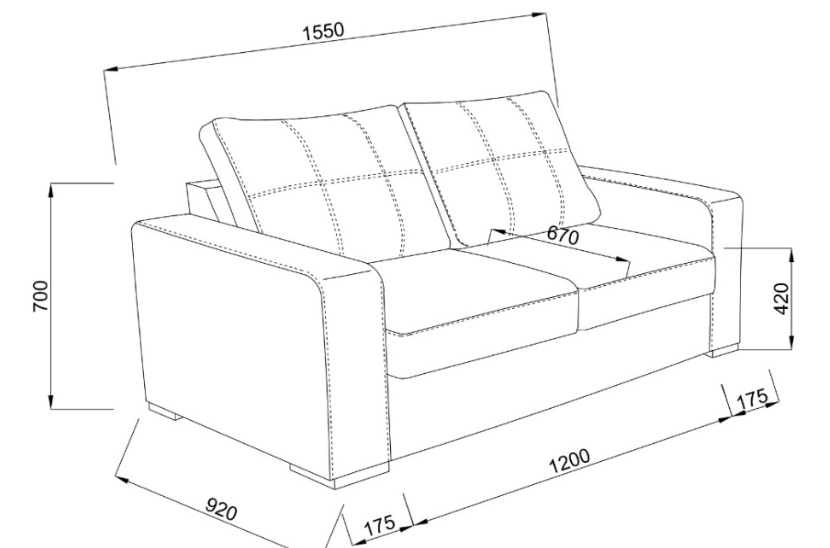 Канапе BLAZER 2 двойка