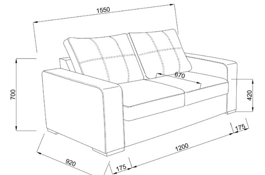 Канапе BLAZER 2 двойка