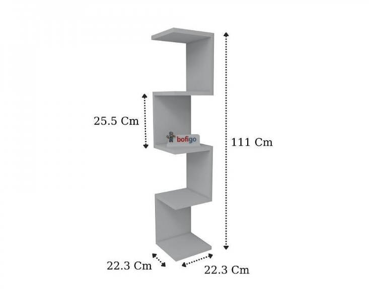 Етажерка ZIGZAG BOOKSHELF (бяло)