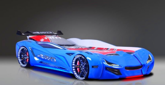 SUPER CAR GT1 легло кола синьо