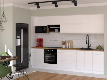 Кухня Влада 3 м. - бяла коприна