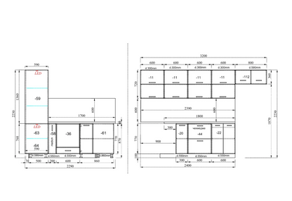 Модулна кухня 9139
