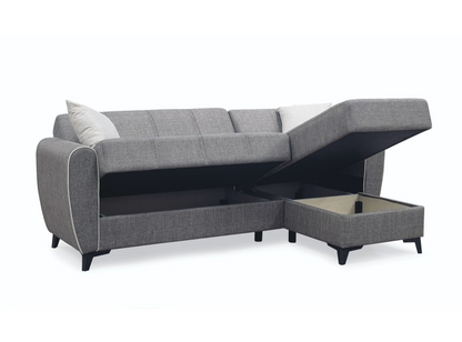 Ъглов диван DELHI с функция сън (Mina 07)