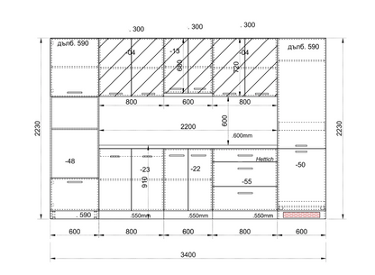 Модулна кухня 9119